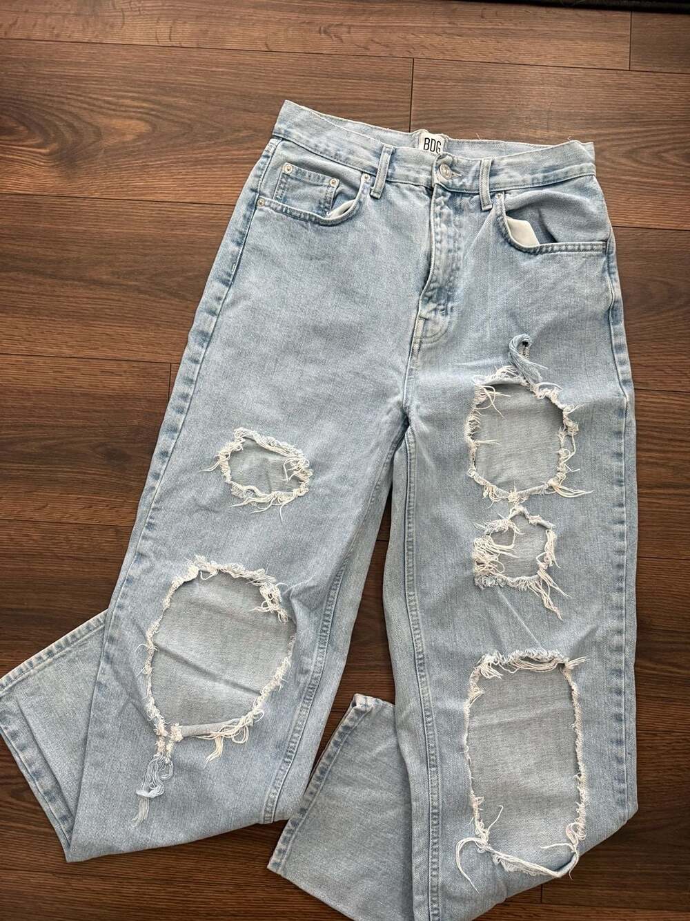BDG Urban Outfitters Baggy Boyfriend Distressed Jeans